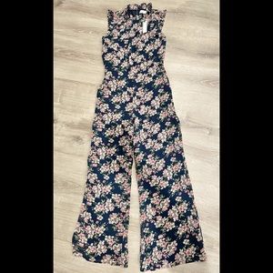 Anthropologie Floral Jumpsuit